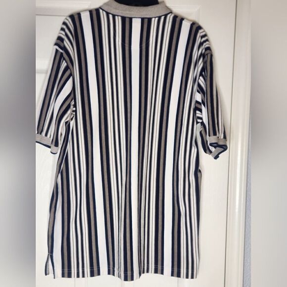 Britannia by LeviStrauss XL Striped Mltclrd Shrtslv Polo 100%Cotton Men's Shirt - Picture 7 of 7